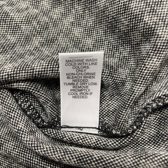 CATO BLOUSE HOUNDSTOOTH SQUARE NECK SIZE 22/24W PUFF SLEEVE CAREER ARTSY CAPSULE - Picture 5 of 7